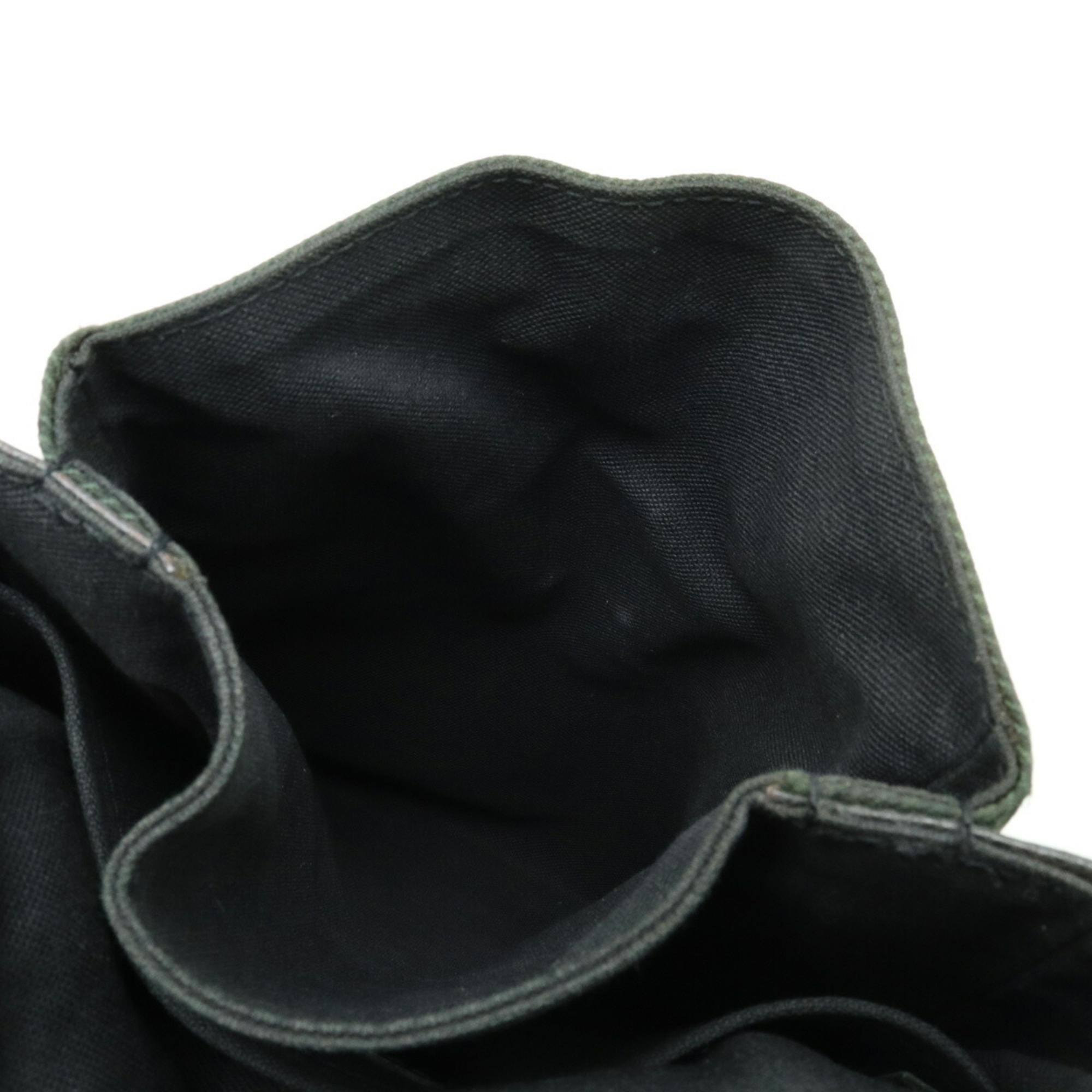 LOUIS VUITTON Taiga Saratov PM Shoulder Bag Canvas Leather Ardoise Black M30892