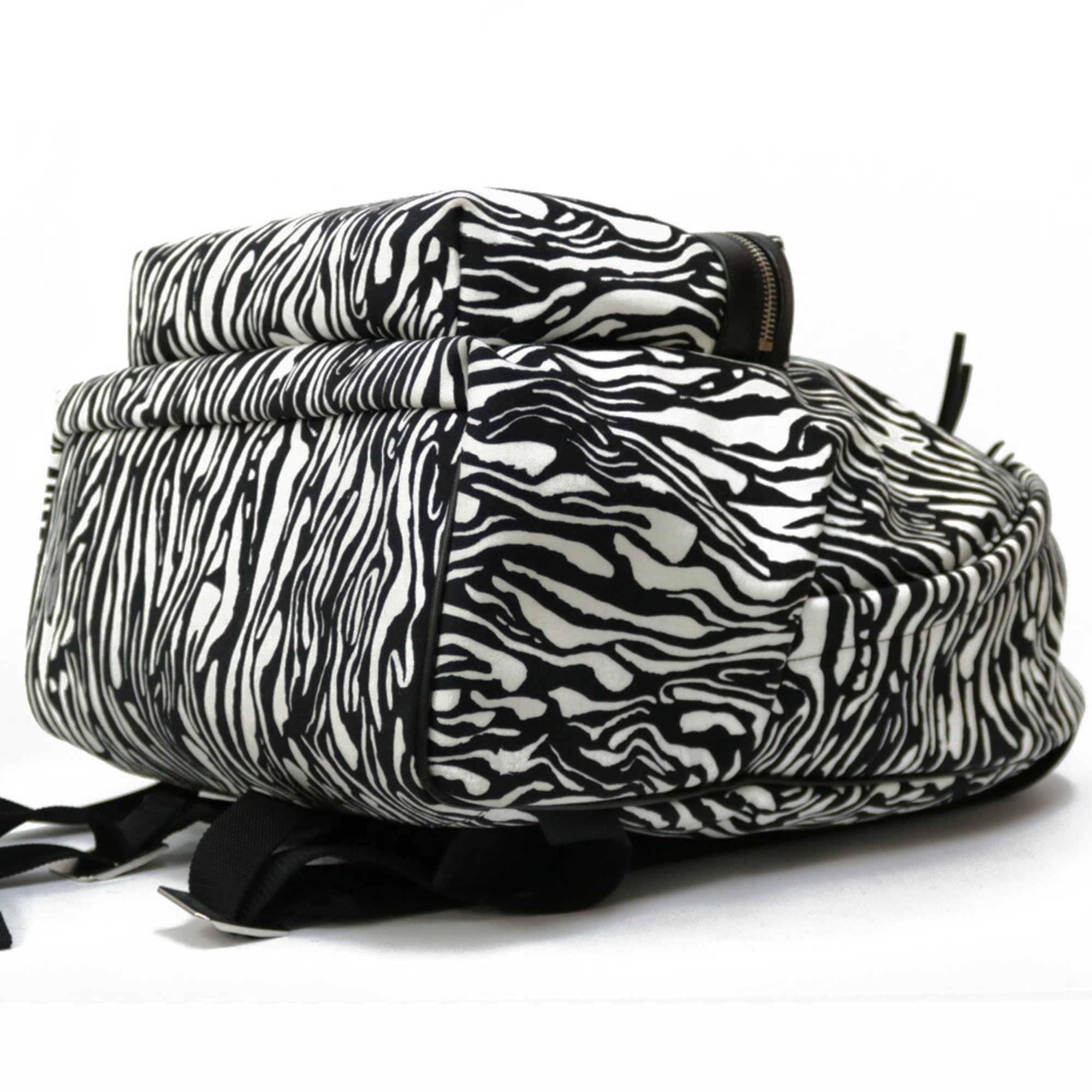 Saint Laurent Backpack/Daypack Canvas Women's SAINT LAURENT Zebra Pattern