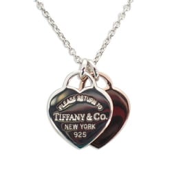 TIFFANY 925 Metal Return to Tiffany Double Heart Tag Pendant