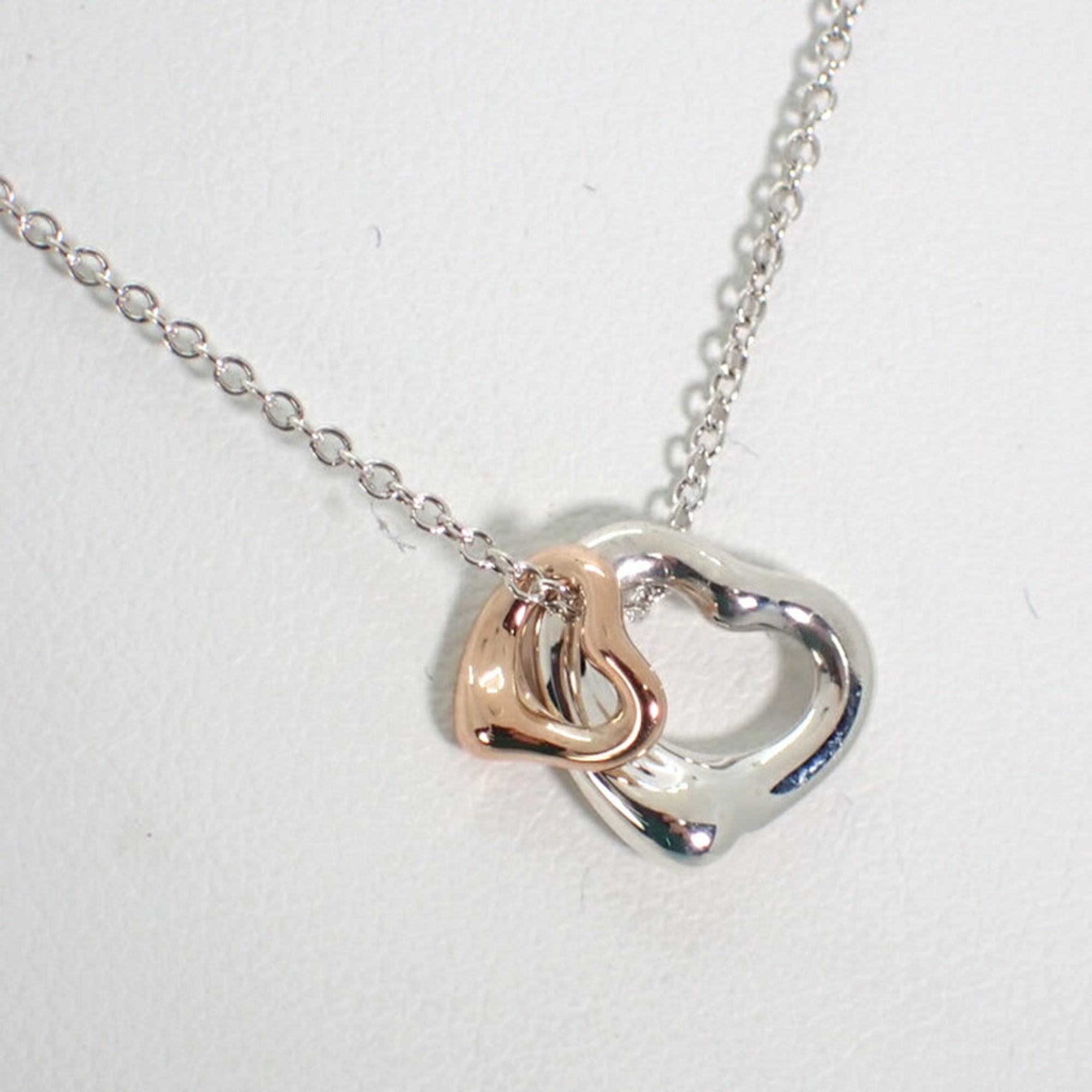 TIFFANY 925 750 double open heart pendant