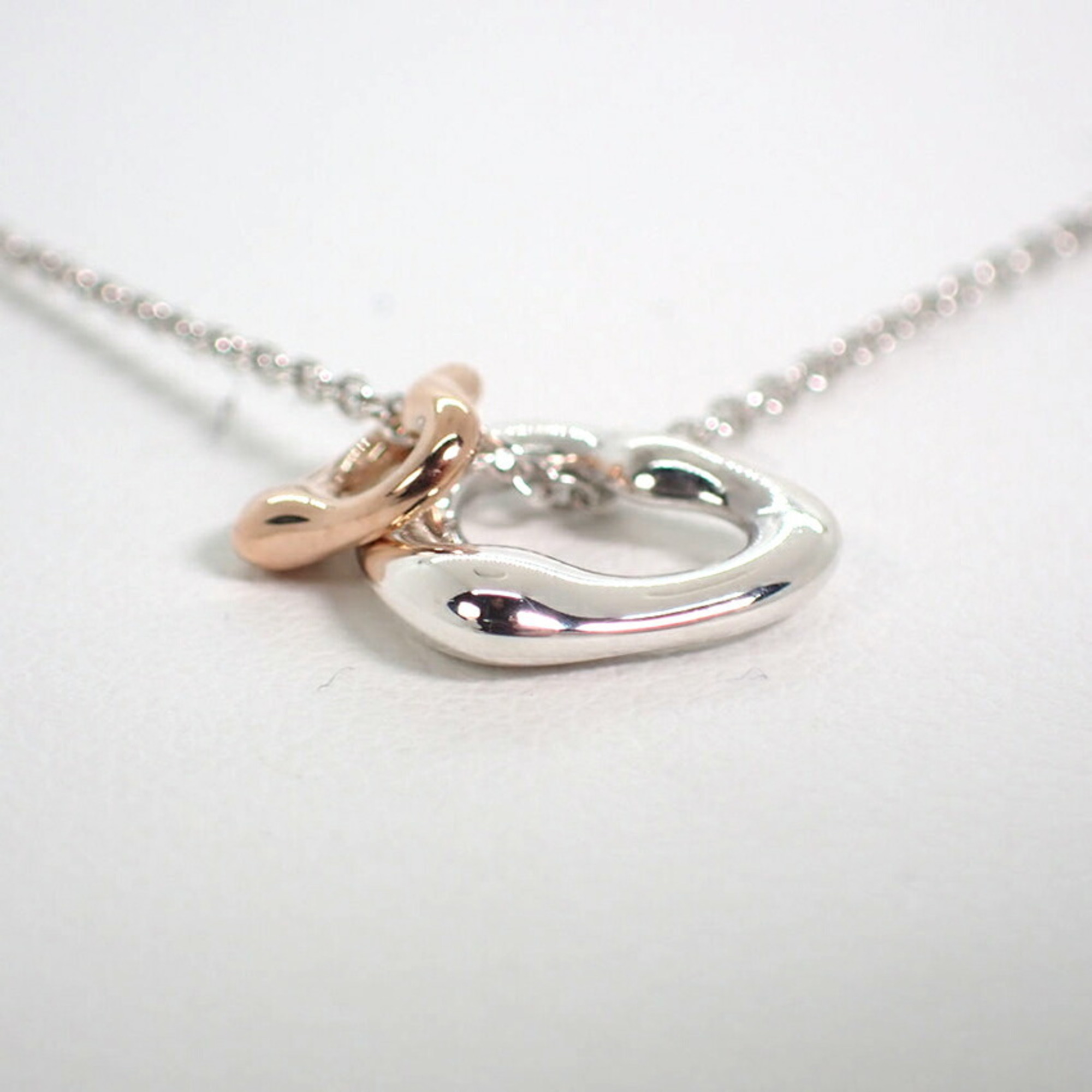 TIFFANY 925 750 double open heart pendant
