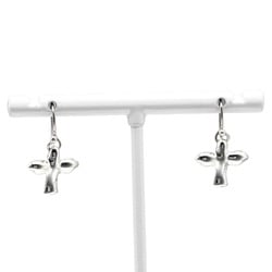 Tiffany TIFFANY&Co. Bird Cross Earrings Silver 925 Approx. 3.04g