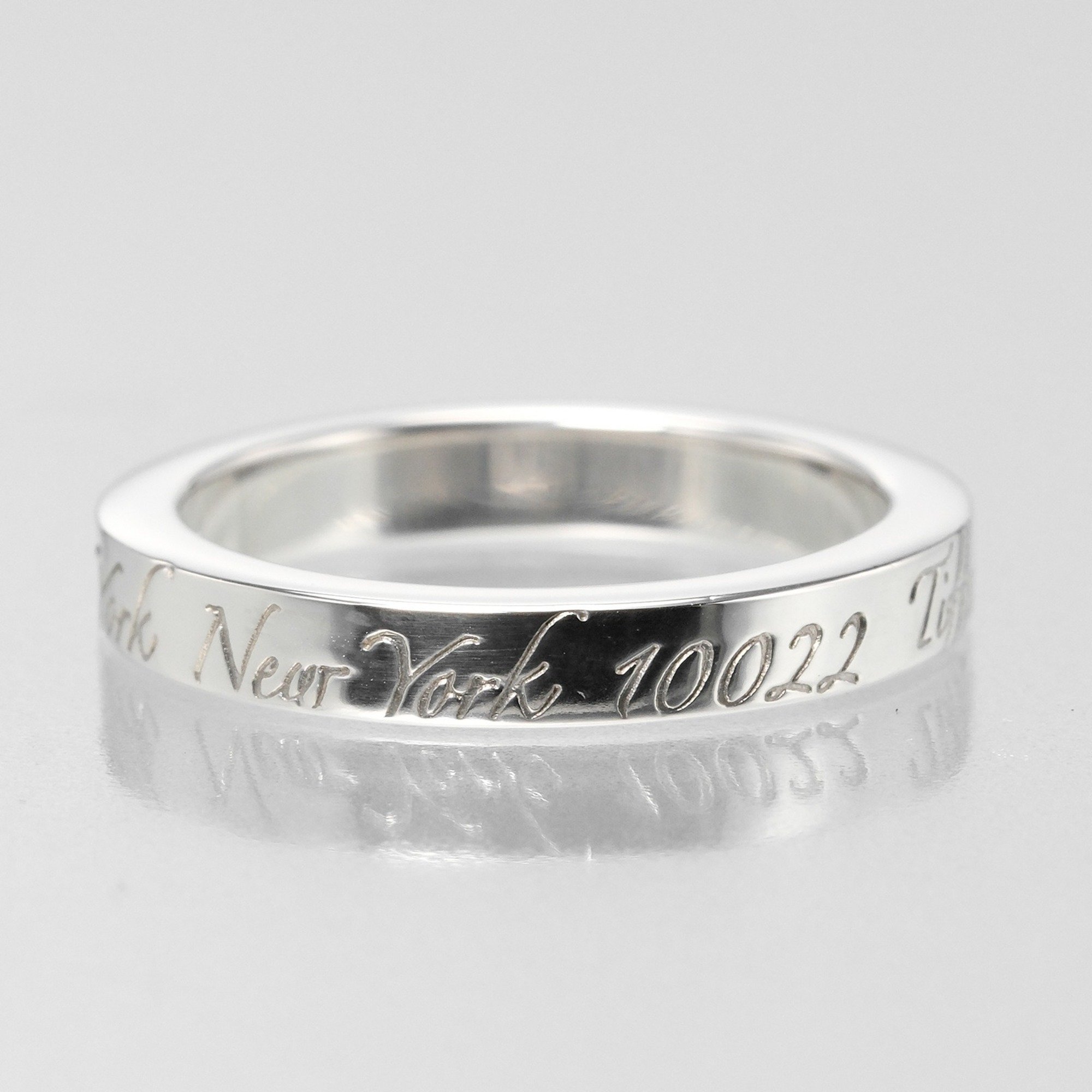 Tiffany TIFFANY&Co. Notes No. 6 Ring Silver 925 Approx. 2.72g