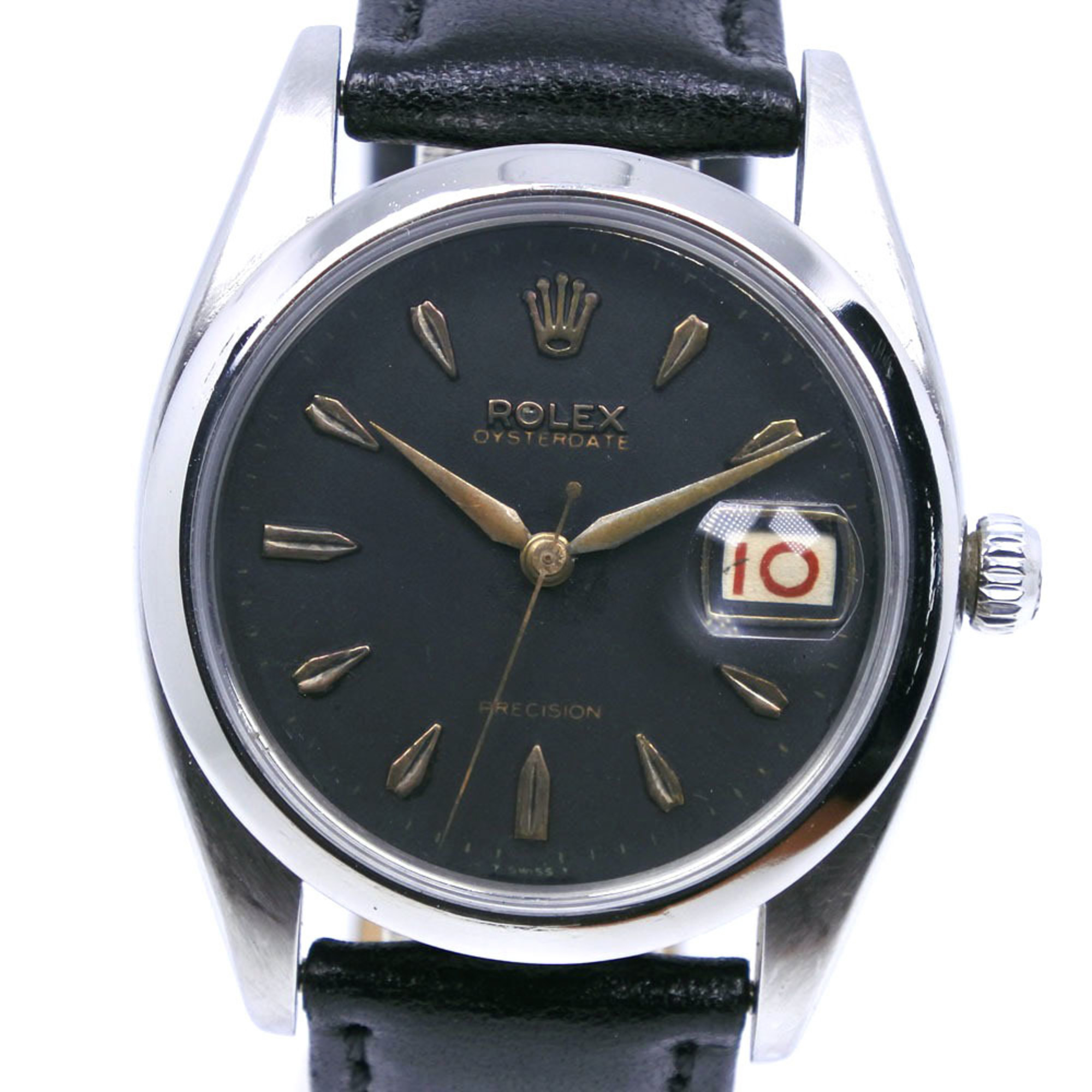 Rolex Oyster date watch antique 1970s 6494 stainless steel x