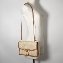 Hermes Vintage Shoulder Bag Canvas 1980 〇J Flap Ladies