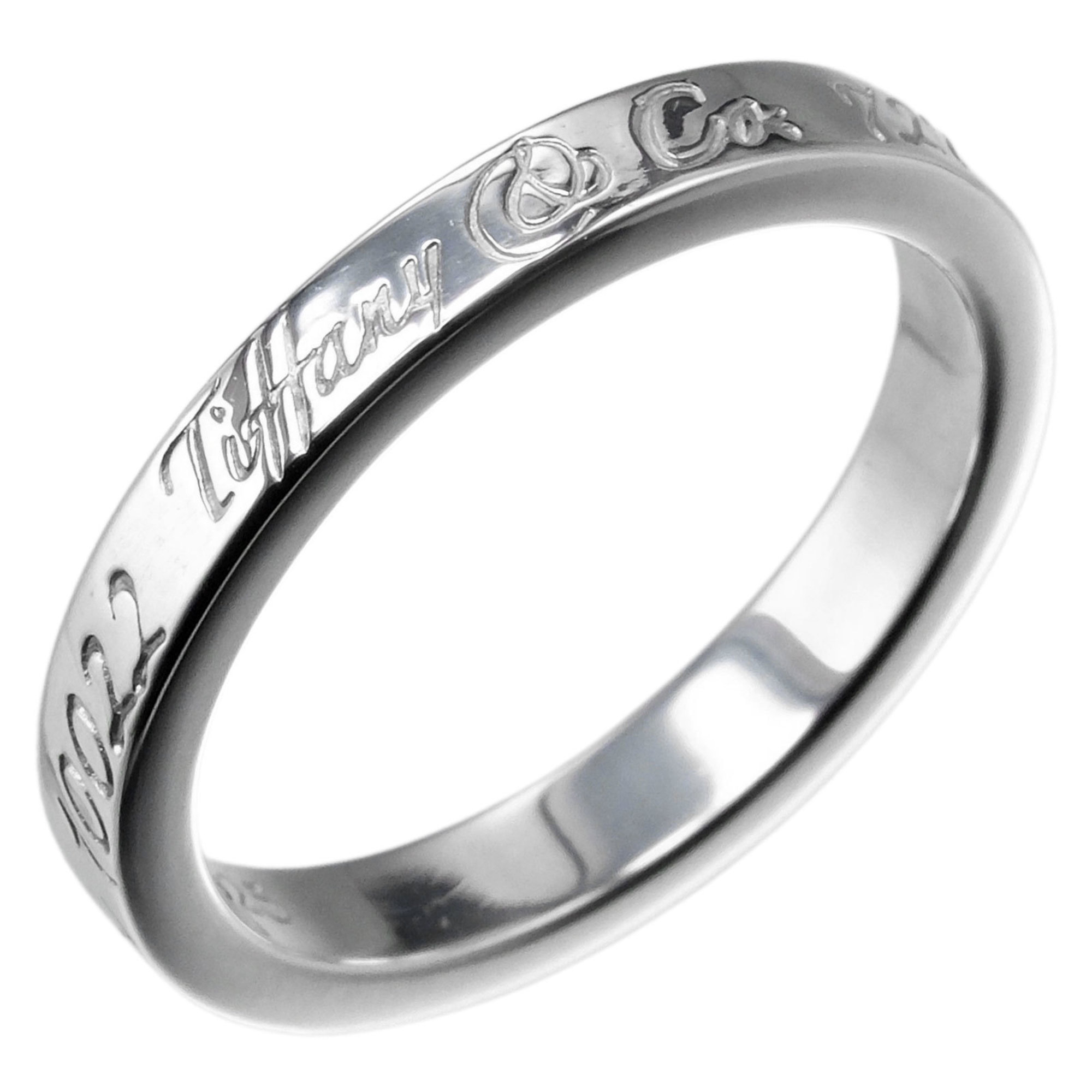 Tiffany TIFFANY&Co. Notes No. 7.5 Ring Silver 925 Approx. 2.26g