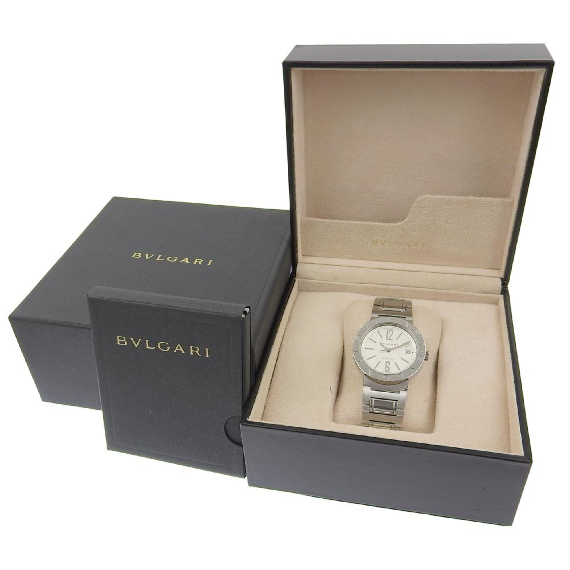 Bulgari BVLGARI Watch BB38SS AUTO Stainless Steel Swiss Made Silver Automatic White Dial Men's