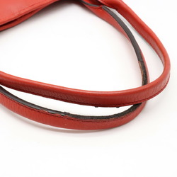 LOEWE Heritage Small Tote Bag Handbag Leather Orange Red 377.79.751