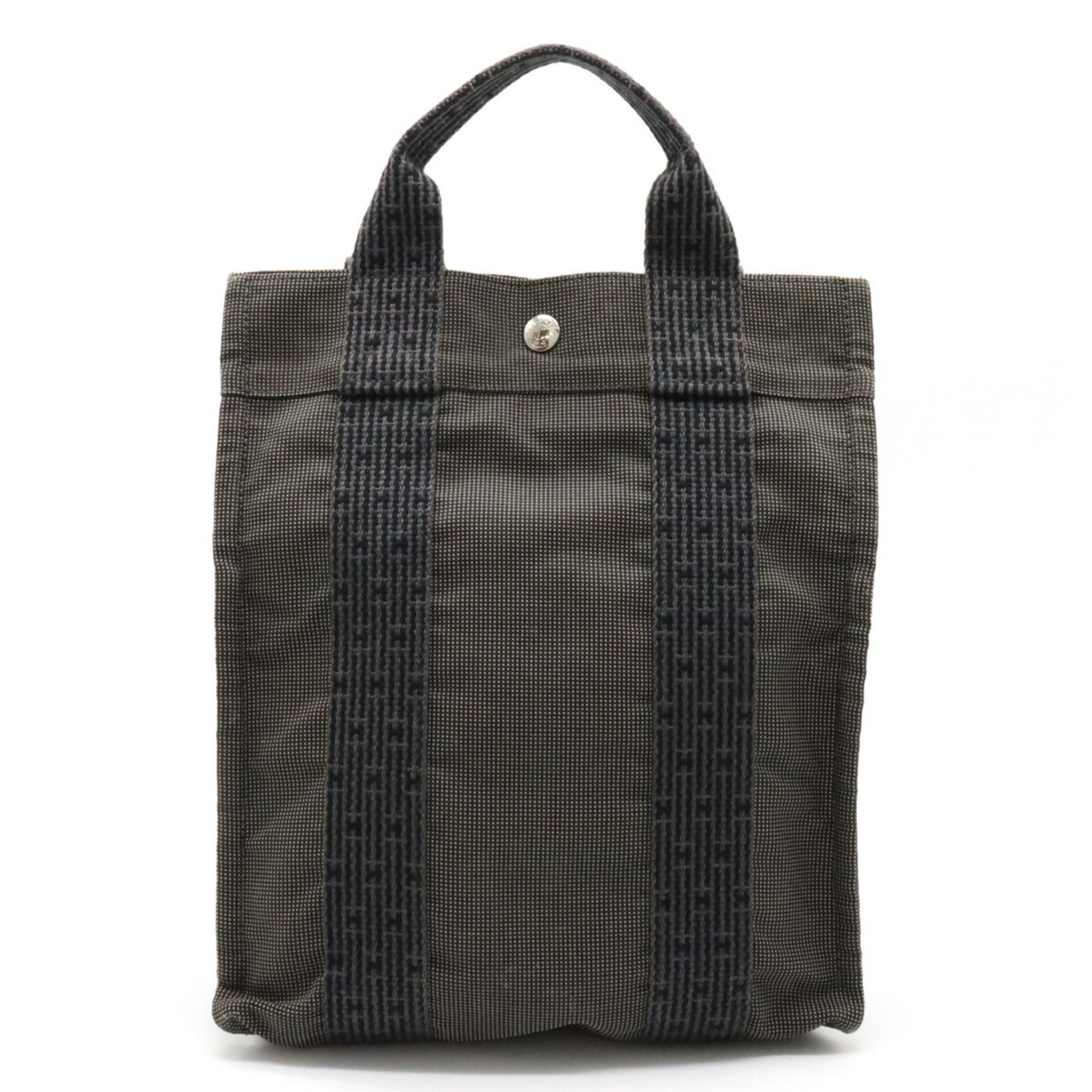HERMES Hermes Yale Line Sack Add PM Rucksack Backpack Shoulder Bag Canvas Gray