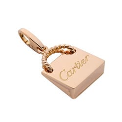 Cartier shopping bag K18PG pink gold charm