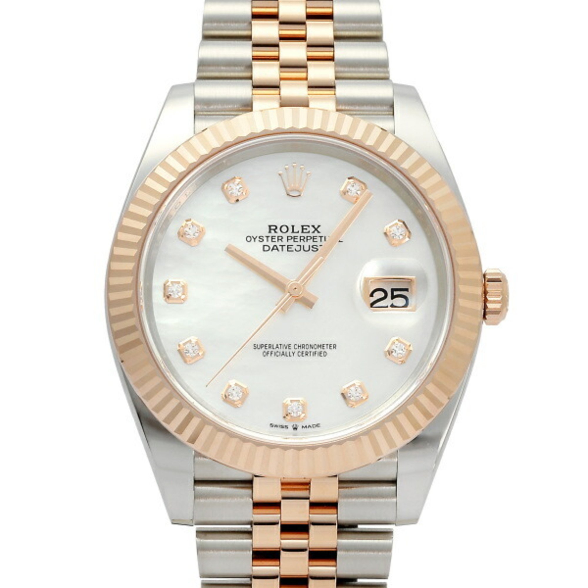 Rolex Datejust 41 126331NG White Dial Watch Men's