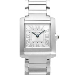Cartier Tank Française WSTA0065 Silver Dial Watch Men's