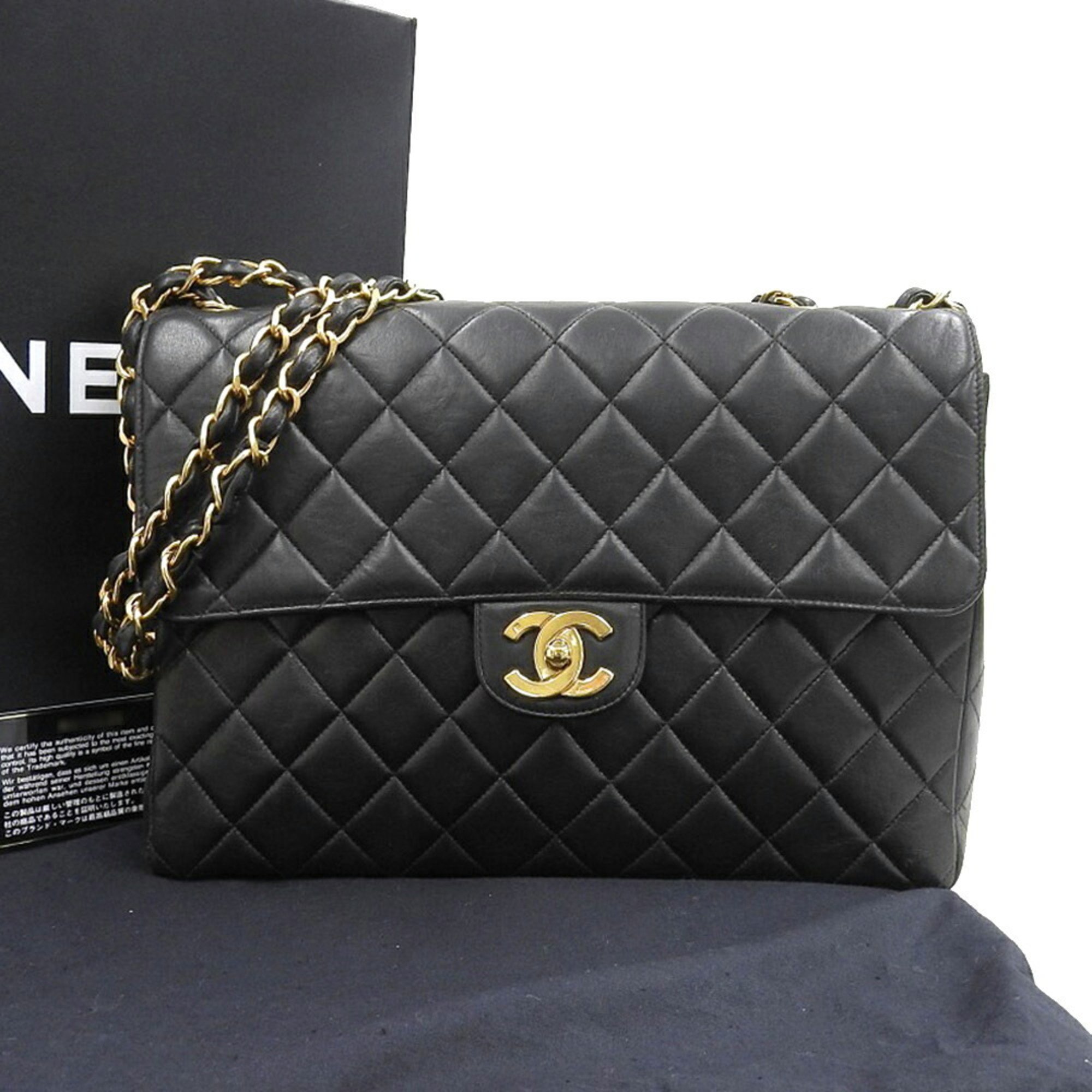 CHANEL Matelasse 30 Big Coco Mark Single Flap Chain Shoulder Bag