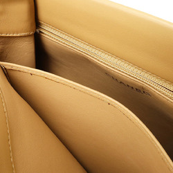 CHANEL Chanel tote bag shoulder leather beige
