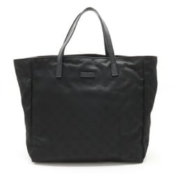 GUCCI Gucci GG Nylon Tote Bag Handbag Leather Black 282439