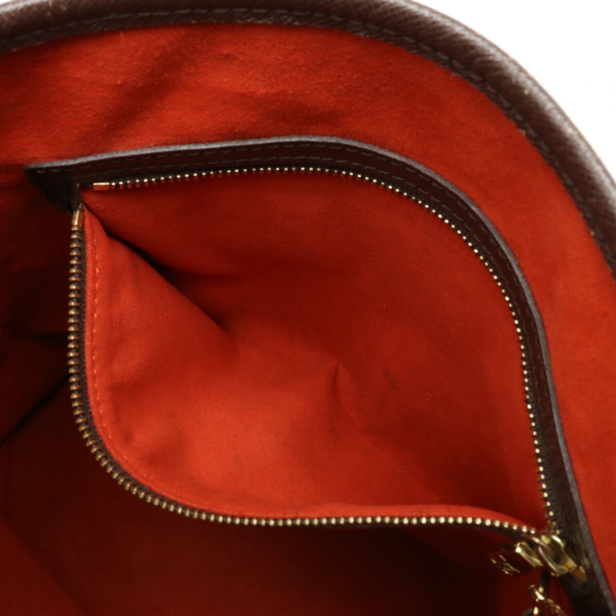 LOUIS VUITTON Damier Male Bucket-shaped Shoulder Bag Tote Pouch Missing N42240