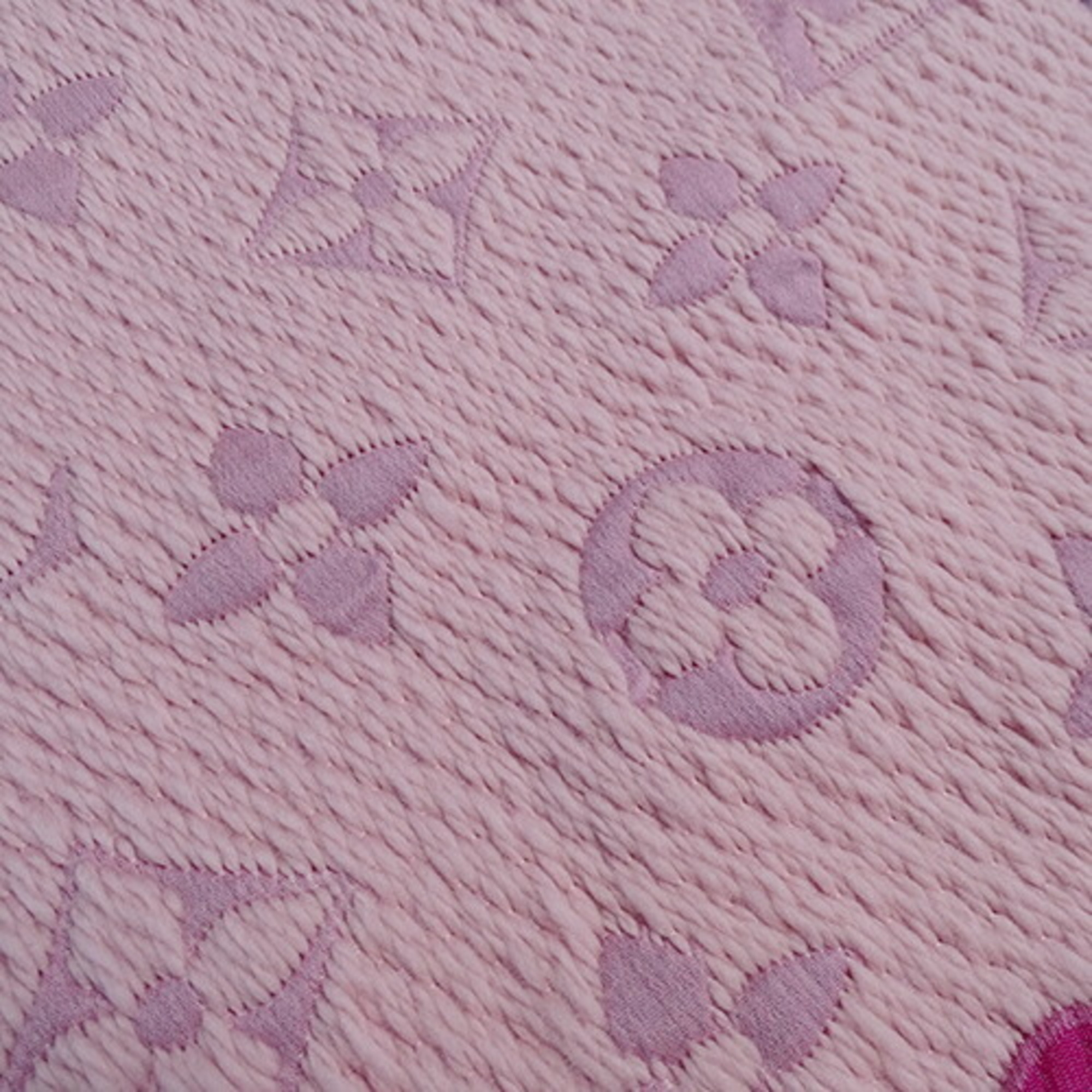 LOUIS VUITTON Muffler Women's Stole Escharp Mania Arafoli Pink Wool Silk M71587 GM0198 Heart Lip