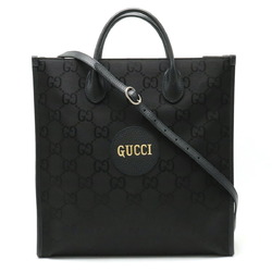 GUCCI Gucci Off The Grid Long Tote Bag Shoulder Nylon Canvas Leather Black 630355