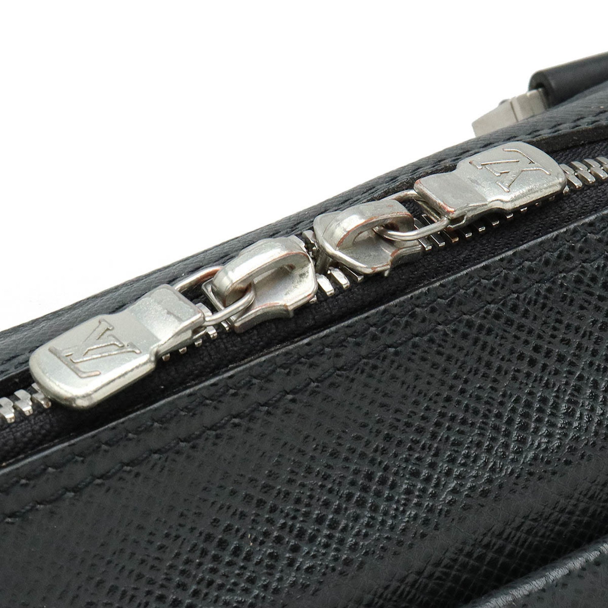 LOUIS VUITTON Taiga Beluga Shoulder Bag L-shaped Leather Canvas Ardoise M30912