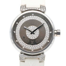 Louis Vuitton Tambour Watch Stainless Steel Q111U Quartz Men's LOUIS VUITTON Diamond