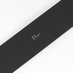 Dior HOMME BEE Embossed Square Buckle Leather Belt 23-MA-0158 Bee Black 95 Made in Italy