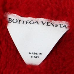 BOTTEGA VENETA Muffler Stole Red Fur Lamb Sheep Shearling Scarf 22 Fall/Winter Elegant