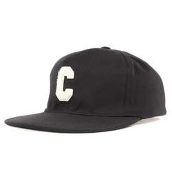 CELINE Celine Cap 22SS Initial Embroidery Stretch Cotton 2AUU6641M Snapback Black Made in France