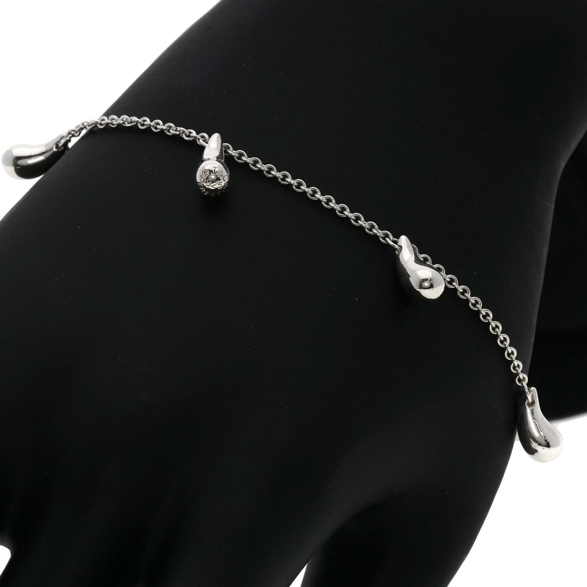 Tiffany 5P Teardrop Bracelet Silver Women's TIFFANY&Co.