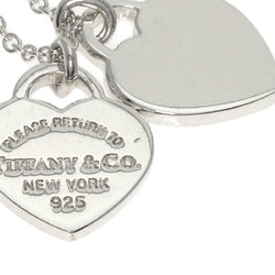 Tiffany Double Heart Necklace Silver Women's TIFFANY&Co.