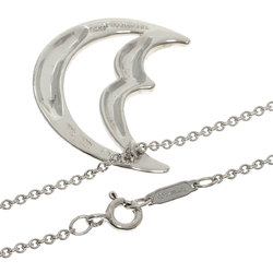Tiffany Crescent Moon Necklace Silver Women's TIFFANY&Co.