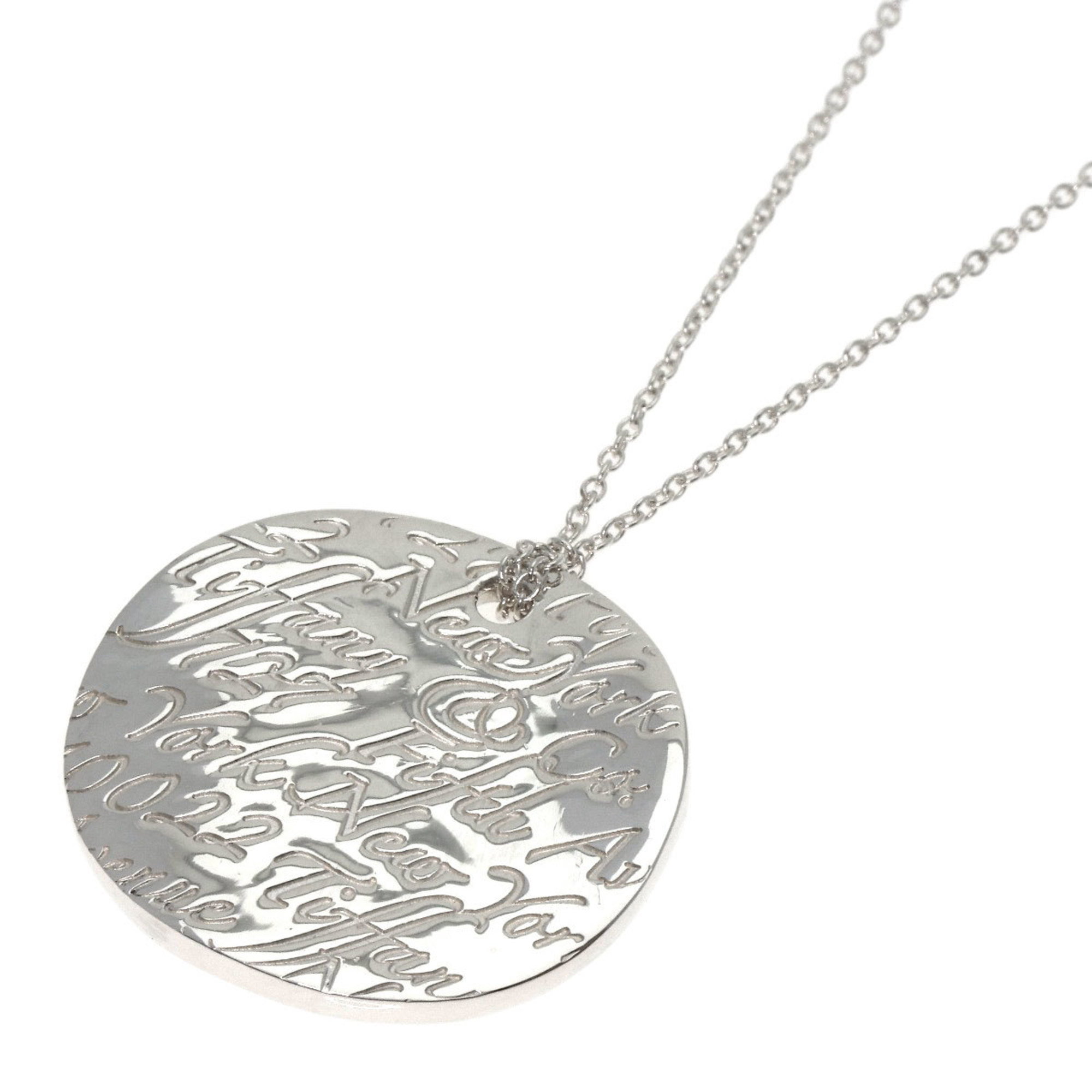 Tiffany Notes Round Ginza 2008 Necklace Silver Ladies TIFFANY&Co.