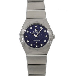 Omega Constellation Quartz 25MM 131.10.25.60.53.001 Blue Aventurine x 12P Diamond Women's Watch