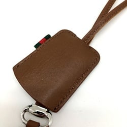 GUCCI Gucci Quartz Watch Square Crochette Bag Charm 130.5 Brown White Dial Stainless Steel Leather IT4YAOHHOAW0