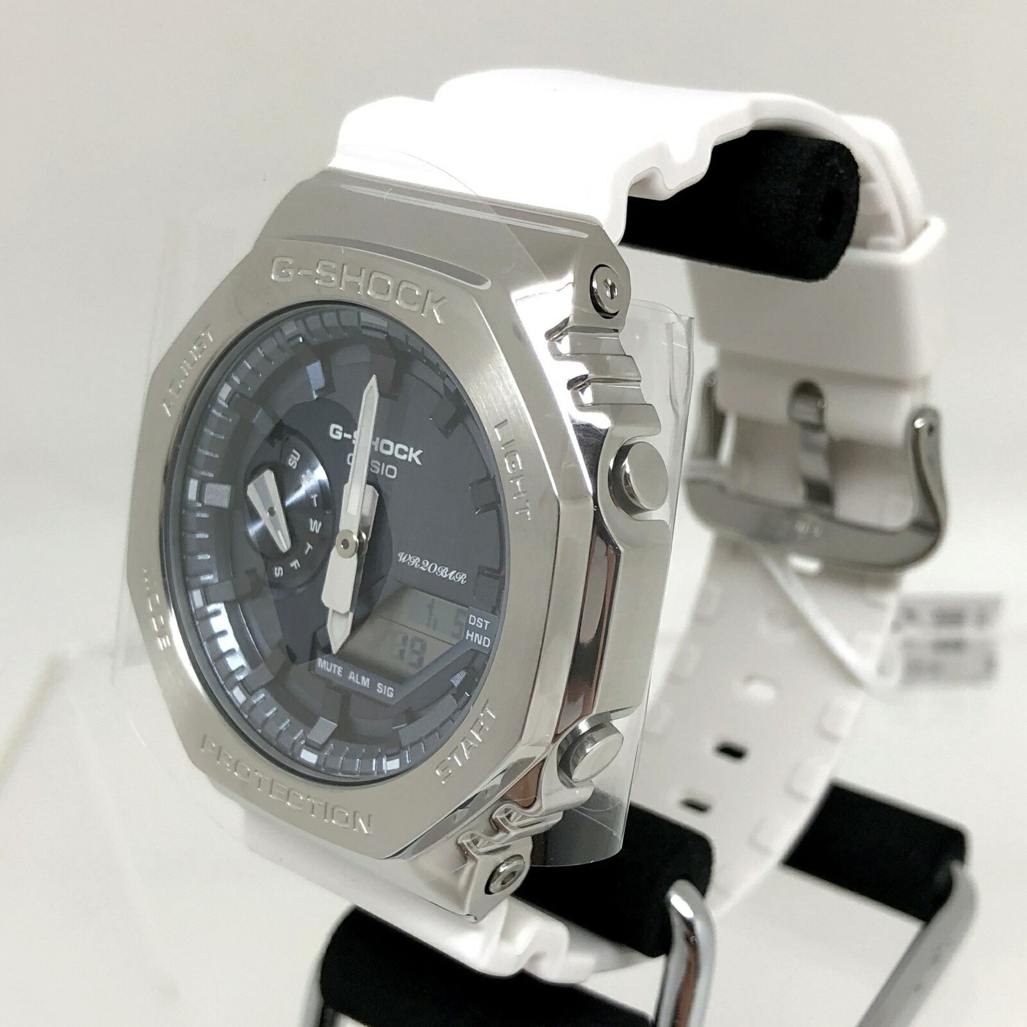 CASIO Casio G-SHOCK Watch GM-2100WS-7AJF Precious Heart 2023 Sparkle Oak Metal Covered Ana-Digi Digi Ana Quartz Silver White Octagon Men's ITCUG6VEZ54M