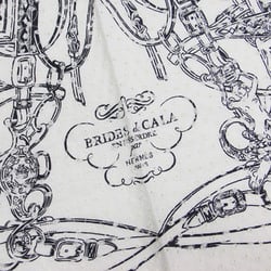 HERMES Muffler/Scarf Embroidery Lace Print Pattern Silk Carre 70 Brides de Gala White Black BLAN NOIRFREE