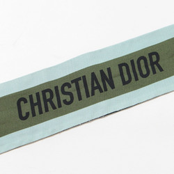 Christian Dior Muffler/Scarf Tie Ribbon Reversible 2WAY Logo Dye Print MISSA Mitzah Silk