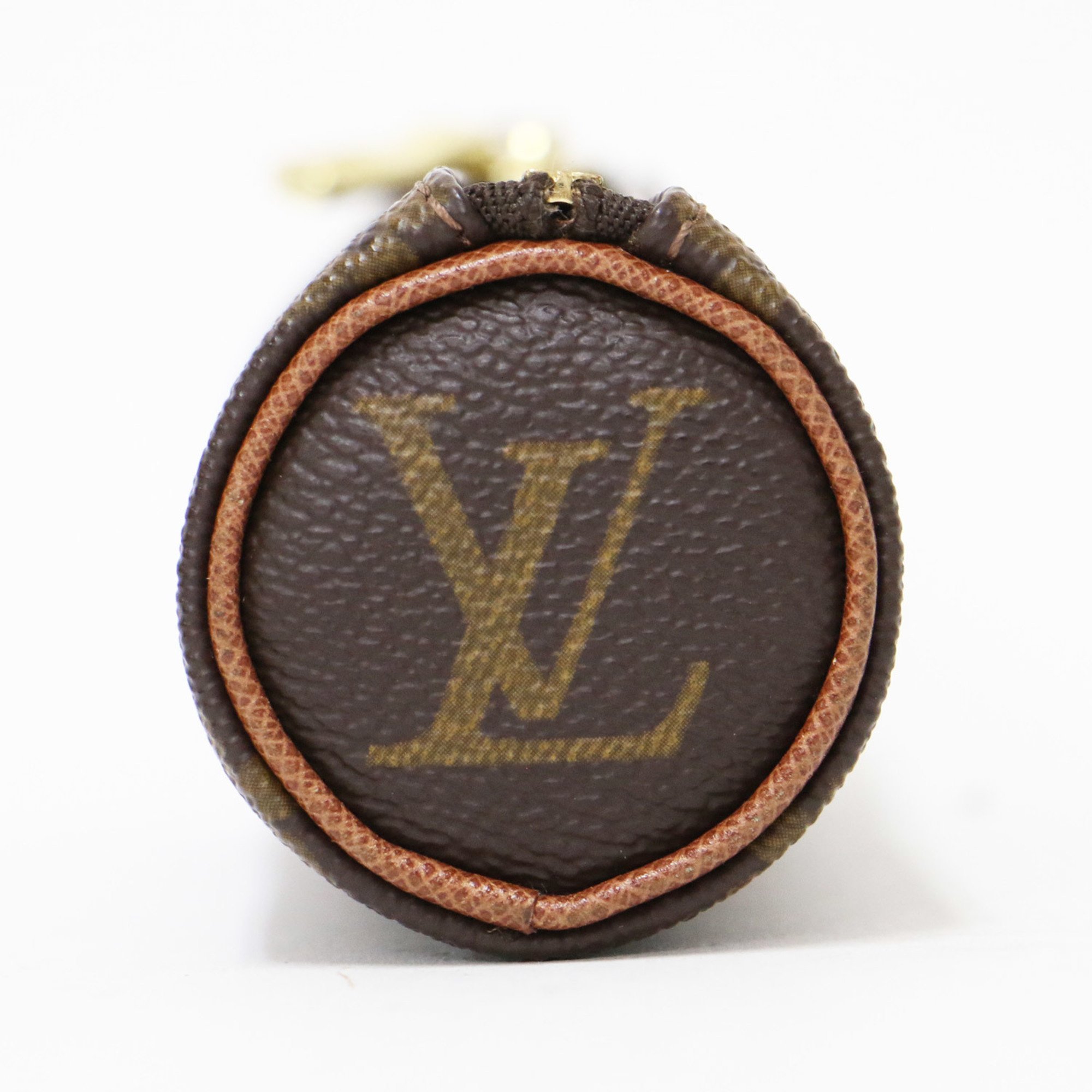 LOUIS VUITTON Louis Vuitton Pouch Brown Monogram Golf Ball Bag Etuit 3 Bardoux Vintage M58249 Accessory Case