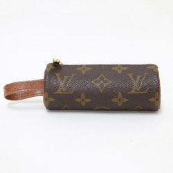 LOUIS VUITTON Louis Vuitton Pouch Brown Monogram Golf Ball Bag Etuit 3 Bardoux Vintage M58249 Accessory Case