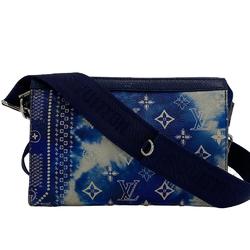 LOUIS VUITTON M81431 Gaston Wearable Wallet Monogram Bandana Shoulder Bag Blue Men's