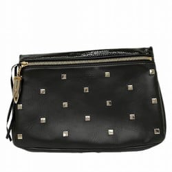Jimmy Choo Square Studded Bag Second Clutch Women's