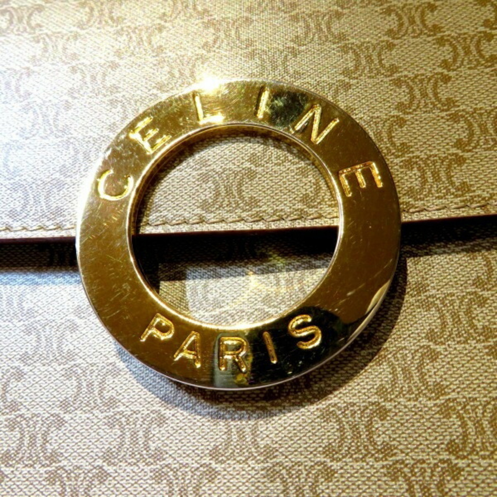 Celine Macadam Circle Logo Old Bag Shoulder Ladies
