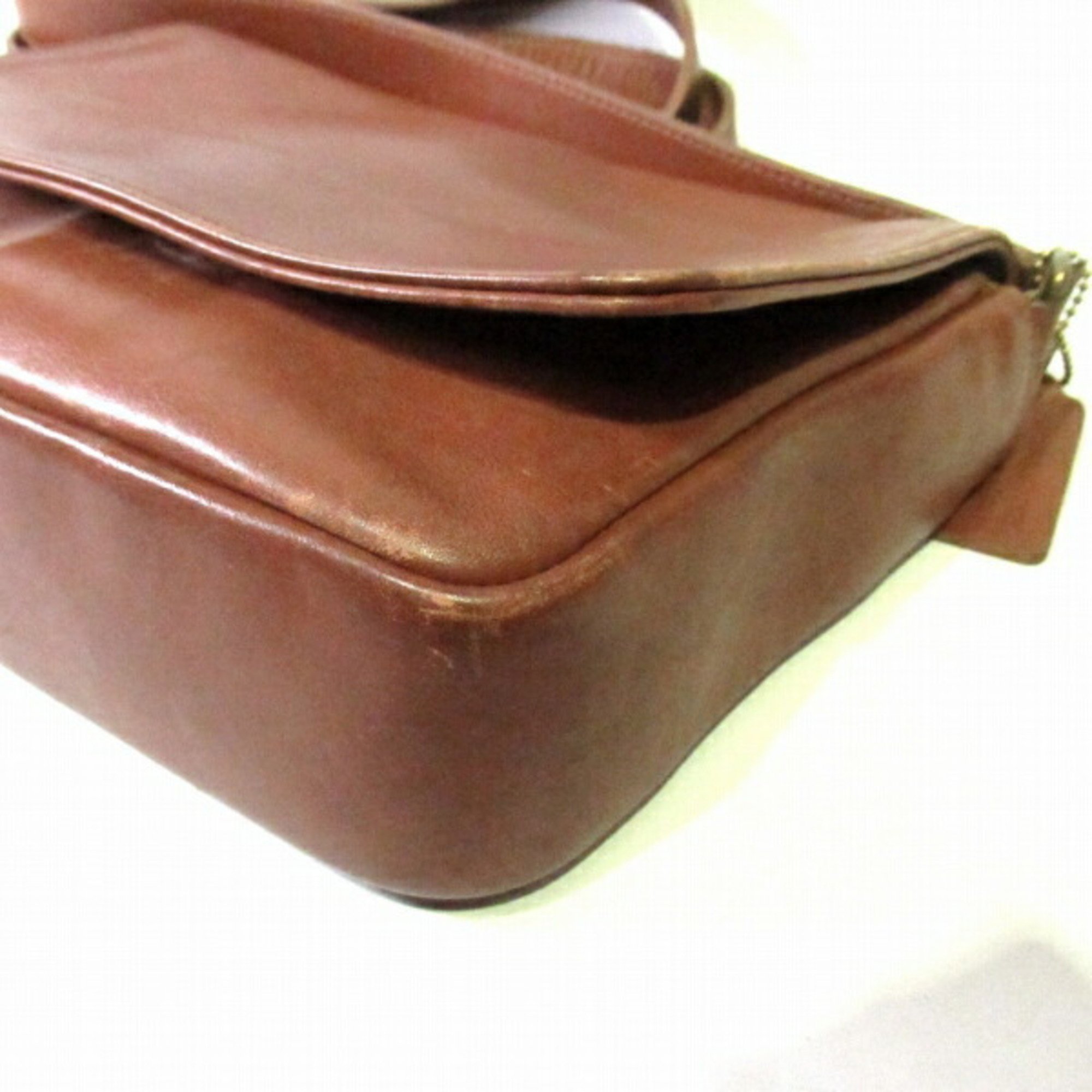 Coach COACH 326 Old Leather Brown Bag Shoulder Ladies