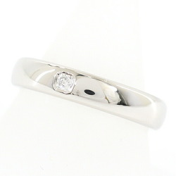 Tiffany Ring Forever Wedding Band 1P Diamond PT 950 Platinum #11.5 No. 11.5 4mm TIFFANY & Co. Women's Men's T4176