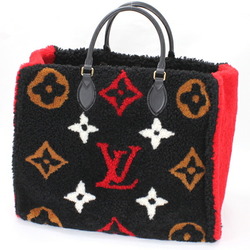 Louis Vuitton Bag On the Go GM Monogram Teddy Fluffy Shearling Black Red Tote Shoulder Handbag M55420 LOUIS VUITTON BB3401-r