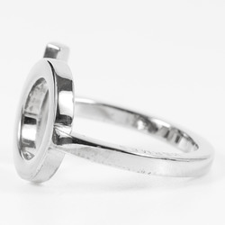 HERMES AU750 Design Ring Silver K18 White Gold WG Jewelry Accessories 47