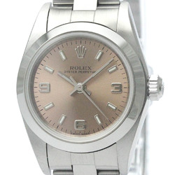 Polished ROLEX Oyster Perpetual 76080 Y Serial Automatic Ladies Watch BF568470