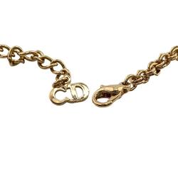 Christian Dior CD Logo Necklace Gold Women's