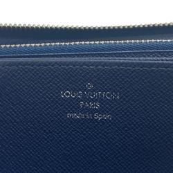 LOUIS VUITTON M61873 Zippy Wallet Round Zipper Epi Long Andigo Blue Men Women