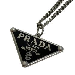 PRADA 925 Triangular Plate Necklace Silver Men's Women's