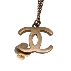 CHANEL 13A Camellia Cocomark Necklace Ivory Ladies